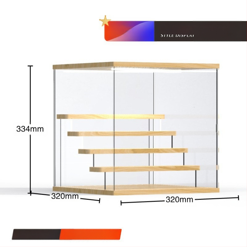 Stalak za slijepe kutije Bubble Mate akrilna kutija za izlaganje Svjetlo Ručno izrađena kutija Prozirna Moderna kutija za izlaganje Igra