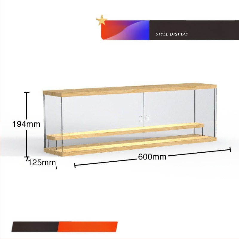 Stalak za slijepe kutije Bubble Mate akrilna kutija za izlaganje Svjetlo Ručno izrađena kutija Prozirna Moderna kutija za izlaganje Igra