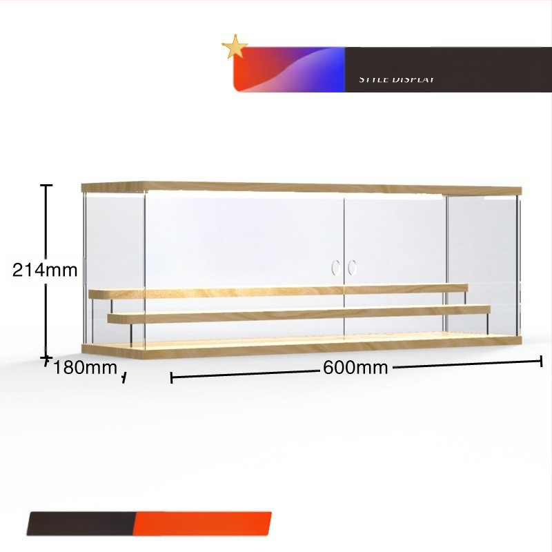 Stalak za slijepe kutije Bubble Mate akrilna kutija za izlaganje Svjetlo Ručno izrađena kutija Prozirna Moderna kutija za izlaganje Igra