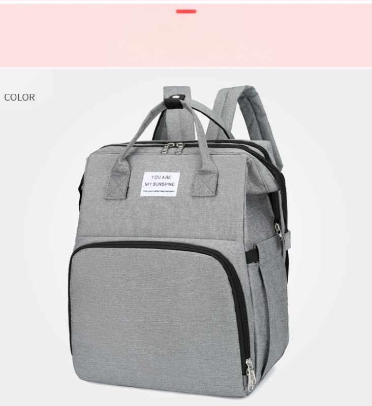 Сгъваема раница за бебешко легло за външно ползване, чанта за майка и бебе, преносима изолирана чанта за съхранение на мляко