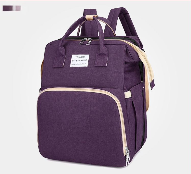 Сгъваема раница за бебешко легло за външно ползване, чанта за майка и бебе, преносима изолирана чанта за съхранение на мляко