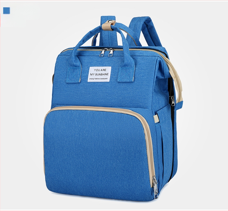 Сгъваема раница за бебешко легло за външно ползване, чанта за майка и бебе, преносима изолирана чанта за съхранение на мляко