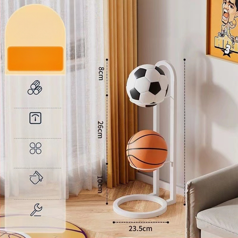 Krepšinio stovas, paprastas vidaus futbolo, tinklinio, kamuolių padėjimo stovas, vaikų kamuolių stovas be smūgių