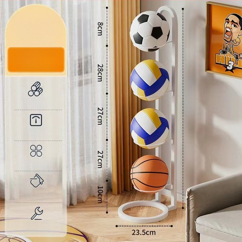 Krepšinio stovas, paprastas vidaus futbolo, tinklinio, kamuolių padėjimo stovas, vaikų kamuolių stovas be smūgių