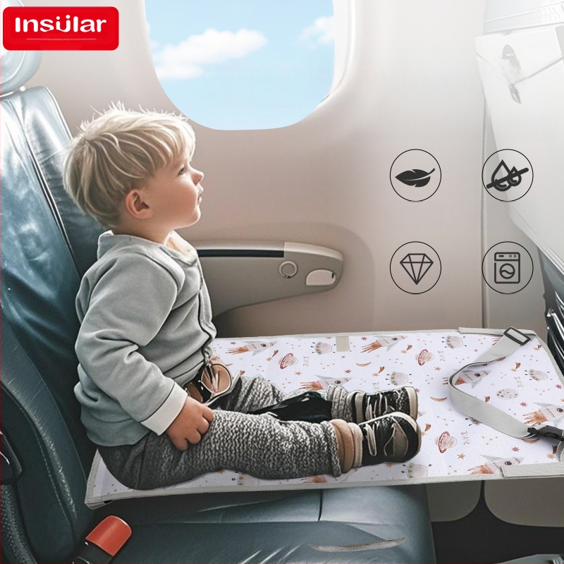 Ūdensizturīgs bērnu lidmašīnas ceļojuma sēdekļa pagarinātājs, pagarinājuma paliktnis, multfilmas bērnu lidmašīnas ceļojuma šūpuļtīkls, ceļojumu gulta