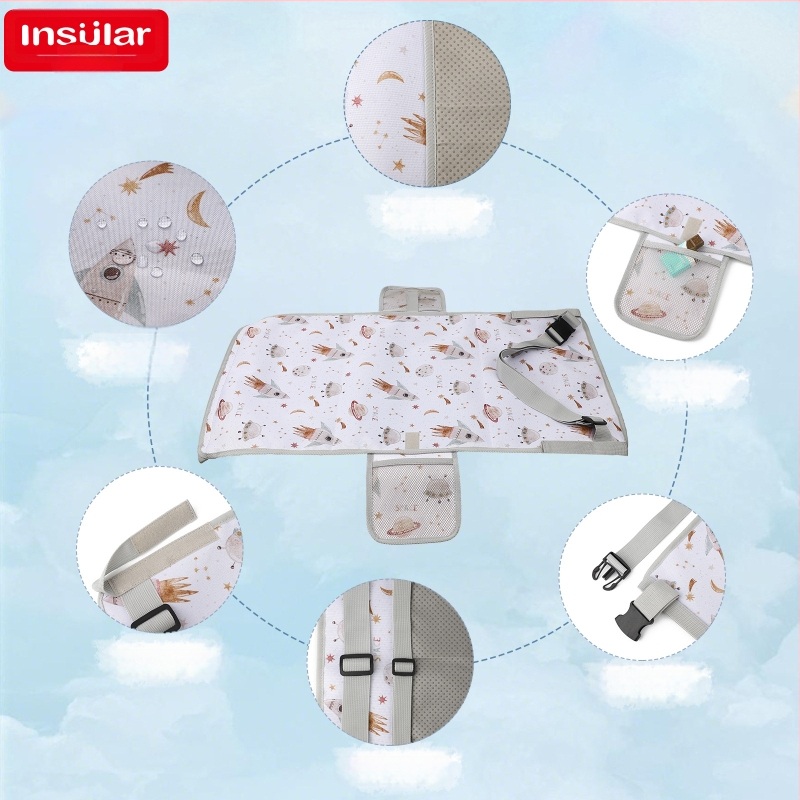 Ūdensizturīgs bērnu lidmašīnas ceļojuma sēdekļa pagarinātājs, pagarinājuma paliktnis, multfilmas bērnu lidmašīnas ceļojuma šūpuļtīkls, ceļojumu gulta