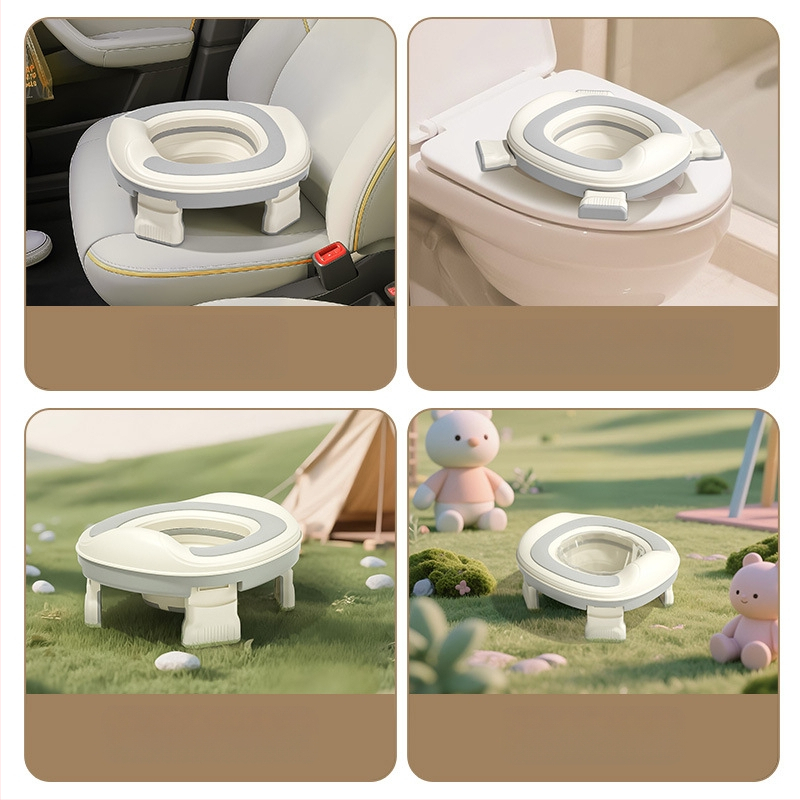 Nešiojama kūdikio lauko tualeto sėdynė, kūdikio automobilio avarinis mobilus tualetas, nešiojamas sulankstomas vaikiškas tualetas