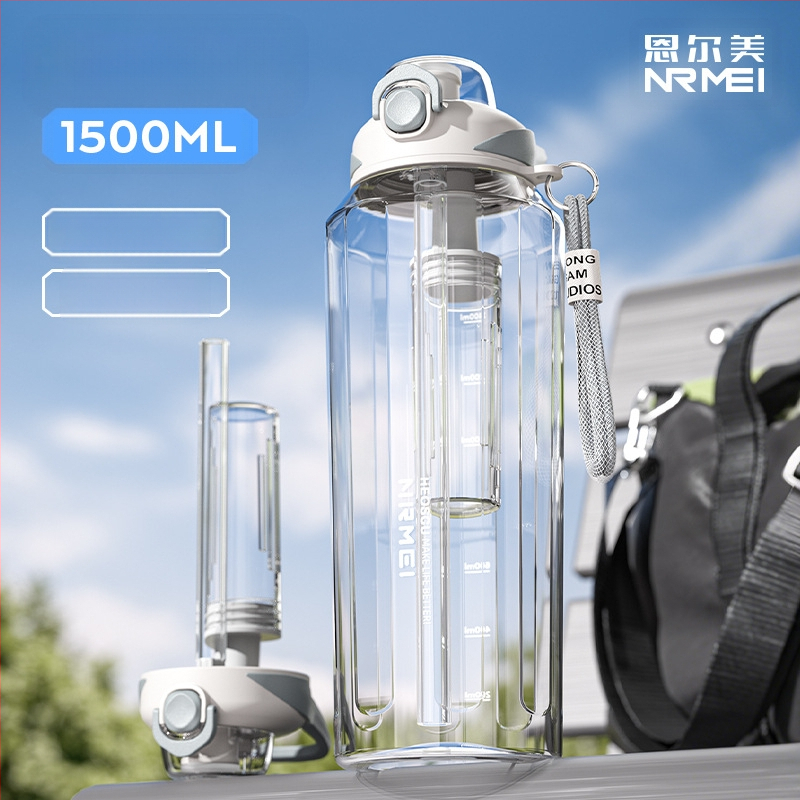 Tritanist suure mahutavusega kõrge temperatuurikindlast plastist veekruus Sport tee eralduskruus hulgimüük naiste suvine Ton Cup