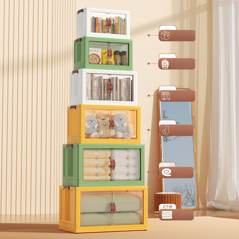 Kokkupandav hoiukapp sahtlitüüpi beebi- ja laste riidekapp majapidamise suupistekapp plastist mitmesuguste esemete vahede hoiukapp