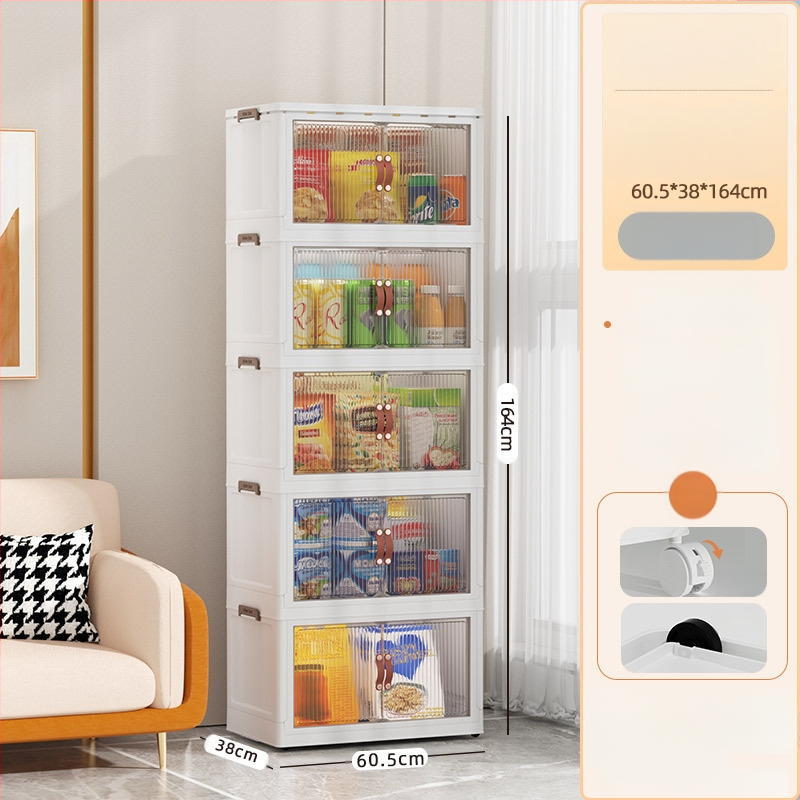 Kokkupandav hoiukapp sahtlitüüpi beebi- ja laste riidekapp majapidamise suupistekapp plastist mitmesuguste esemete vahede hoiukapp