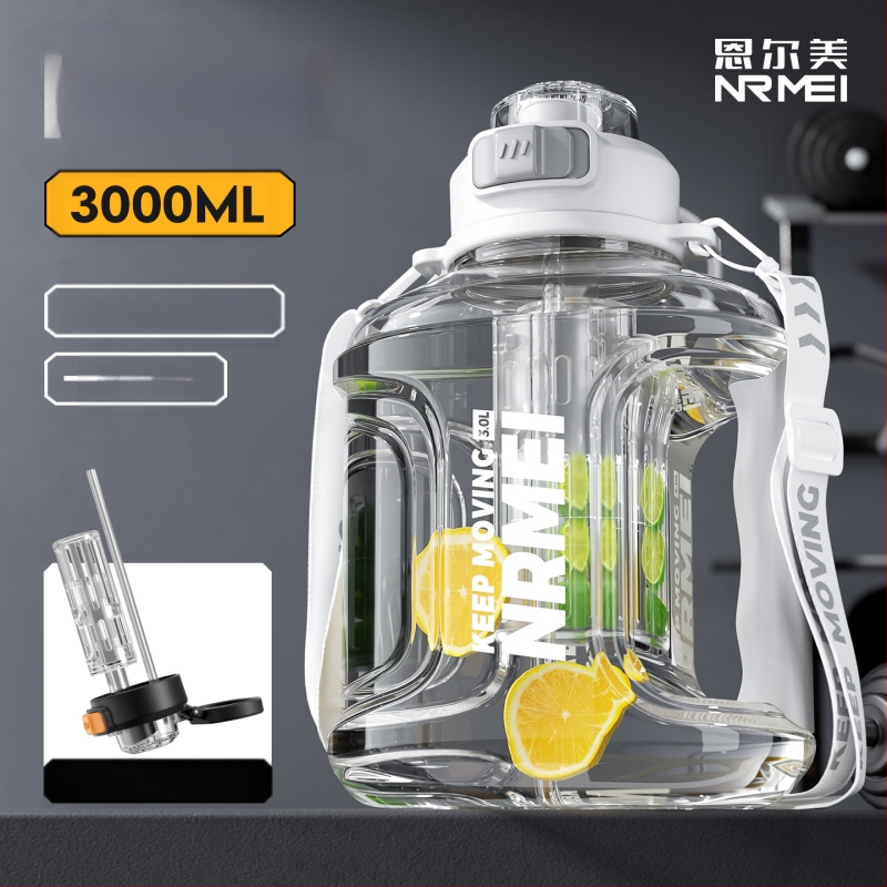 „Enmei“ didelės talpos vandens puodelis vyrams, atsparus aukštai temperatūrai, sportinis šiaudelių puodelis arbatai, vandens atskyrimas, didelis nešiojamas vandens virdulys.