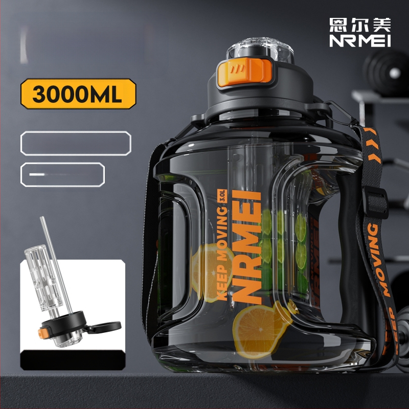 „Enmei“ didelės talpos vandens puodelis vyrams, atsparus aukštai temperatūrai, sportinis šiaudelių puodelis arbatai, vandens atskyrimas, didelis nešiojamas vandens virdulys.