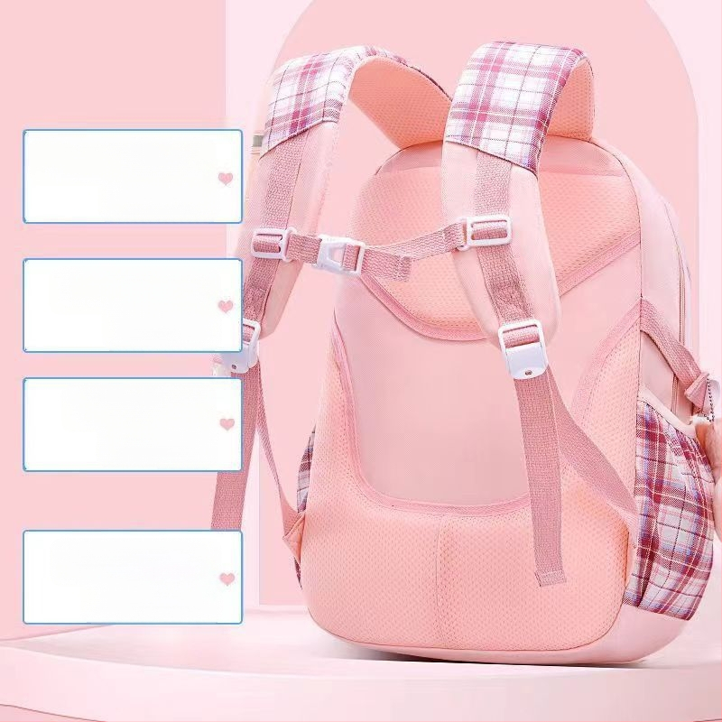 Hulgimüügis olevad algkooliõpilaste koolikotid, naismudelid, armas koomiksiga lips, suure mahutavusega, koormust vähendav seljakott, selgroogu kaitsev laste seljakott