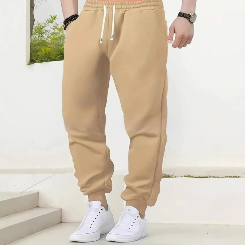 2024 m. tarpvalstybiniai nauji produktai rudens ir žiemos plonos vyriškos laisvalaikio sportinės kelnės vyriškos elastingos laisvos madingos sportinės kelnės