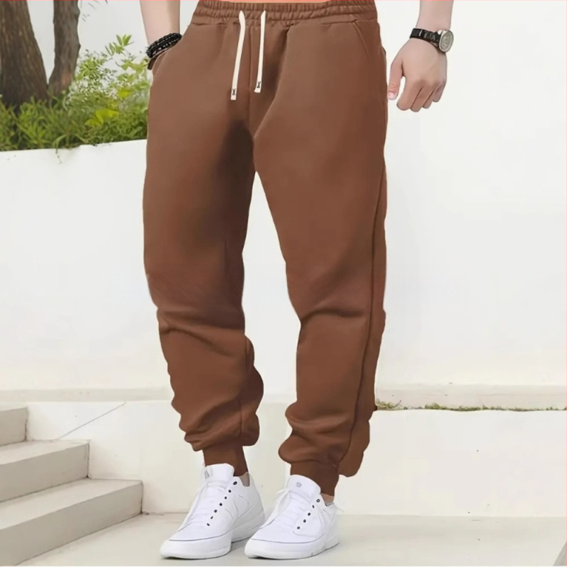 2024 m. tarpvalstybiniai nauji produktai rudens ir žiemos plonos vyriškos laisvalaikio sportinės kelnės vyriškos elastingos laisvos madingos sportinės kelnės