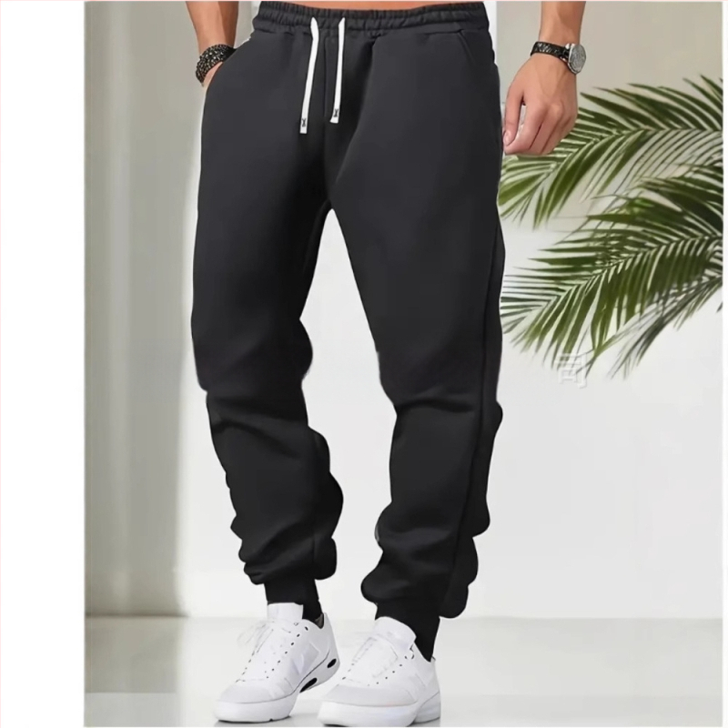2024 m. tarpvalstybiniai nauji produktai rudens ir žiemos plonos vyriškos laisvalaikio sportinės kelnės vyriškos elastingos laisvos madingos sportinės kelnės