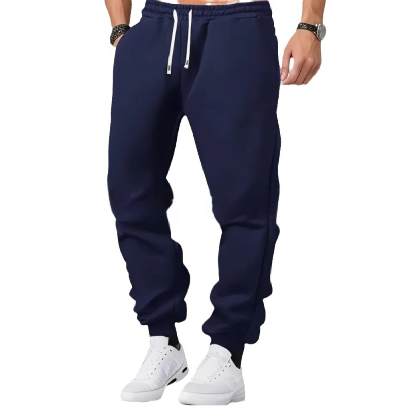 2024 m. tarpvalstybiniai nauji produktai rudens ir žiemos plonos vyriškos laisvalaikio sportinės kelnės vyriškos elastingos laisvos madingos sportinės kelnės