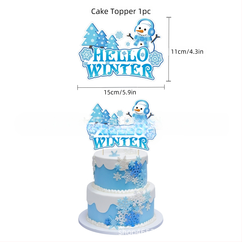 Jää ja lume peokaunistus taustsein teadetetahvli paigutus tarvikute komplekt lipp õhupall paberlill moodne lihtne kaunistus