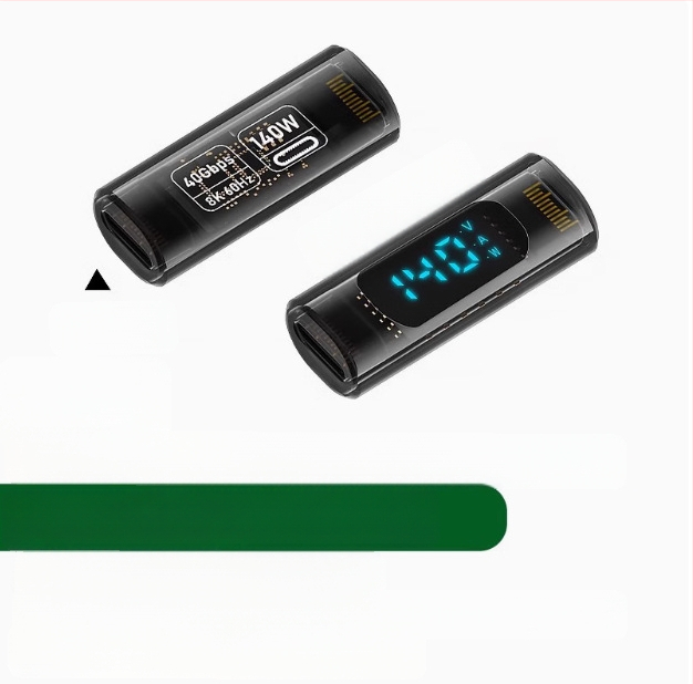 240 W skaitmeninis ekranas su „TypeC“ adapteriu, srovės įtampa ir maitinimo ekranu, skirtas nešiojamojo kompiuterio OTG keitikliui