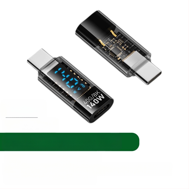 240 W skaitmeninis ekranas su „TypeC“ adapteriu, srovės įtampa ir maitinimo ekranu, skirtas nešiojamojo kompiuterio OTG keitikliui