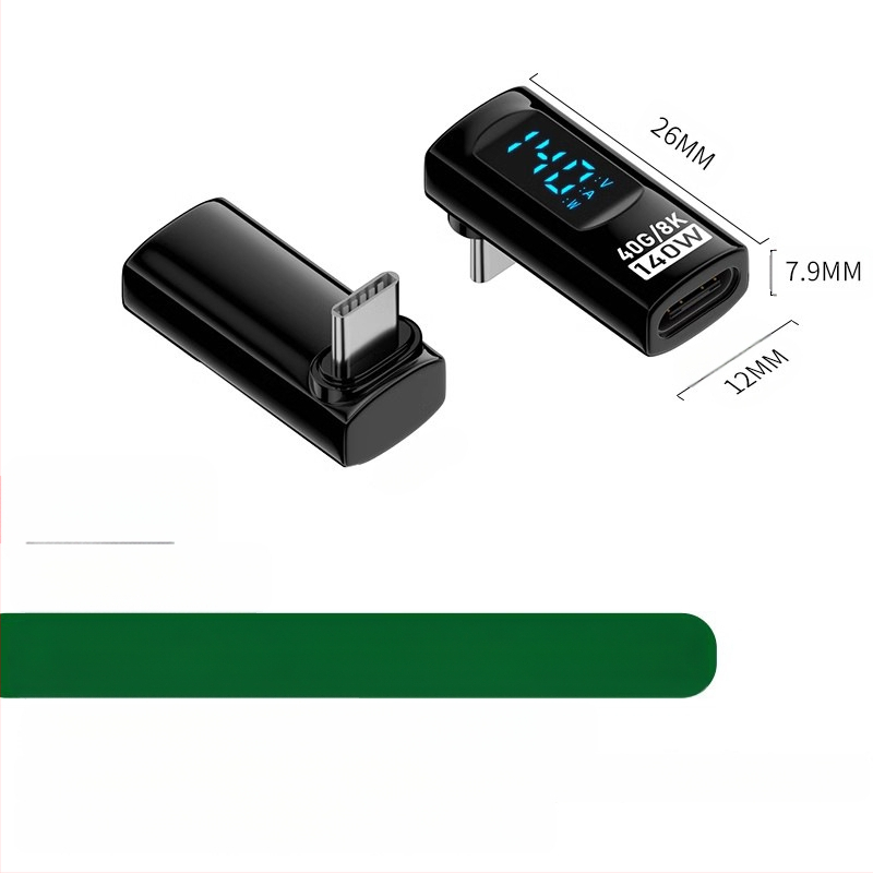 240 W skaitmeninis ekranas su „TypeC“ adapteriu, srovės įtampa ir maitinimo ekranu, skirtas nešiojamojo kompiuterio OTG keitikliui