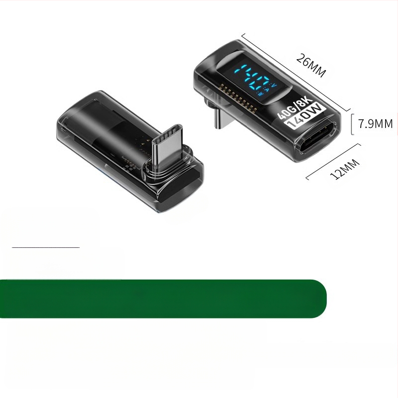 240 W skaitmeninis ekranas su „TypeC“ adapteriu, srovės įtampa ir maitinimo ekranu, skirtas nešiojamojo kompiuterio OTG keitikliui
