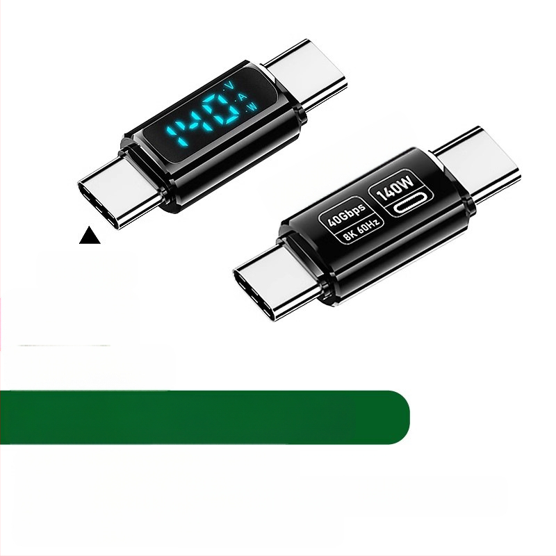 240 W skaitmeninis ekranas su „TypeC“ adapteriu, srovės įtampa ir maitinimo ekranu, skirtas nešiojamojo kompiuterio OTG keitikliui