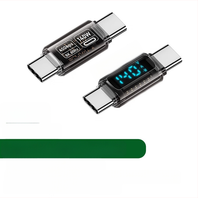 240 W skaitmeninis ekranas su „TypeC“ adapteriu, srovės įtampa ir maitinimo ekranu, skirtas nešiojamojo kompiuterio OTG keitikliui