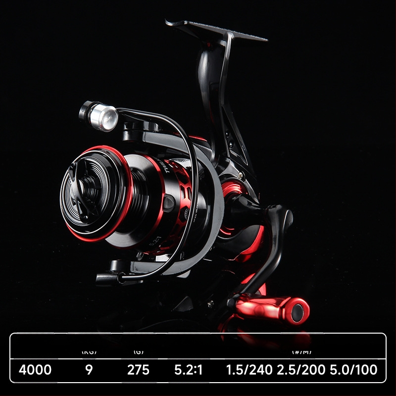 Hao Dun Double Shake Spinning Wheel Hulgimüük Täismetallist traadist tass Luya kalapüügiratas Ilma vahedeta kalapüügiratas Far Hit Sea Rod Wheel DY