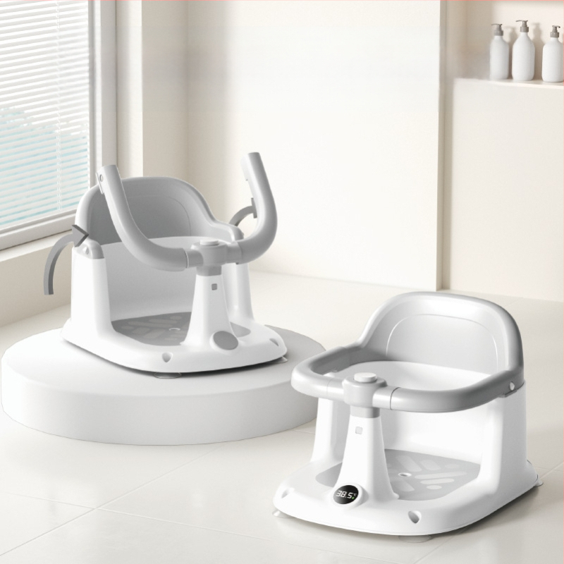 „CrossBorder“ kūdikio vonios kėdutė, kūdikio vonios atlošas, sėdima vonios taburetė, vaikų mokymosi sėdėti kėdutė, neslystanti vonios kėdutė