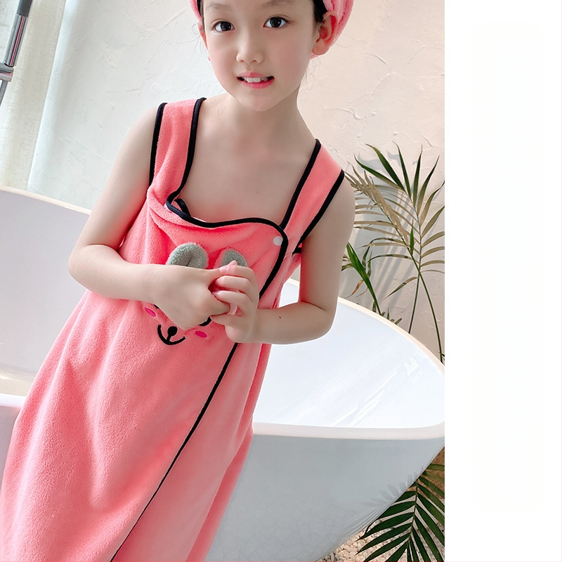 Laste vanniseelik, koomiksist armas vannirätik, karvavaba korallfliisist imav sling, majapidamisvanniseelik, ujumishigi, aurusaunarätik