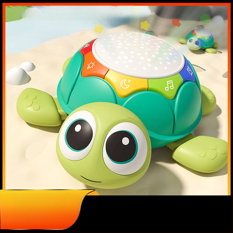 „Amazon“ daugiafunkcis kūdikių mokymosi laipiojimo žaislas, apšvietimas, muzikos projekcija, vėžlys, raminantis mažylių dėlionės, ankstyvojo ugdymo aparatas