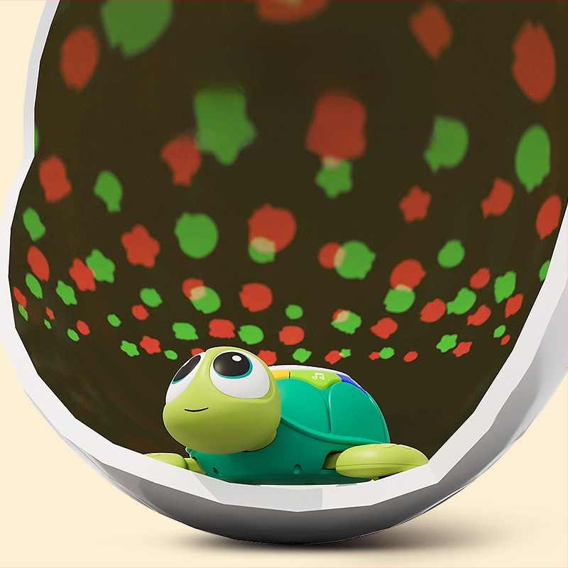 „Amazon“ daugiafunkcis kūdikių mokymosi laipiojimo žaislas, apšvietimas, muzikos projekcija, vėžlys, raminantis mažylių dėlionės, ankstyvojo ugdymo aparatas