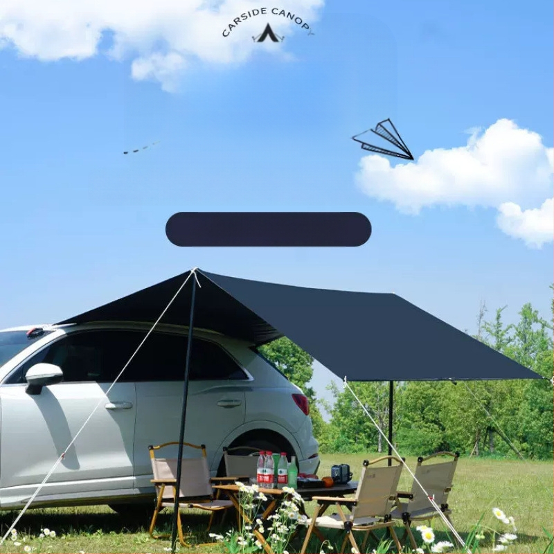 Autopoolne telkimisvarikatus, isejuhtiv reisitelk, autopoolne tagumine päikesesirm, maastur, vihmakindel