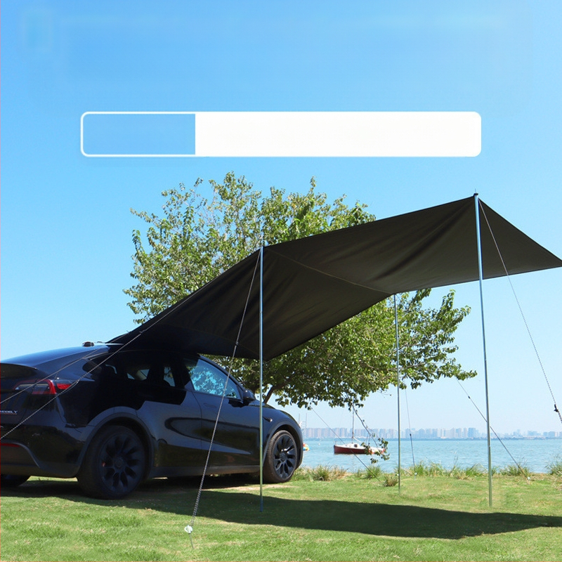 Autopoolne telkimisvarikatus, isejuhtiv reisitelk, autopoolne tagumine päikesesirm, maastur, vihmakindel