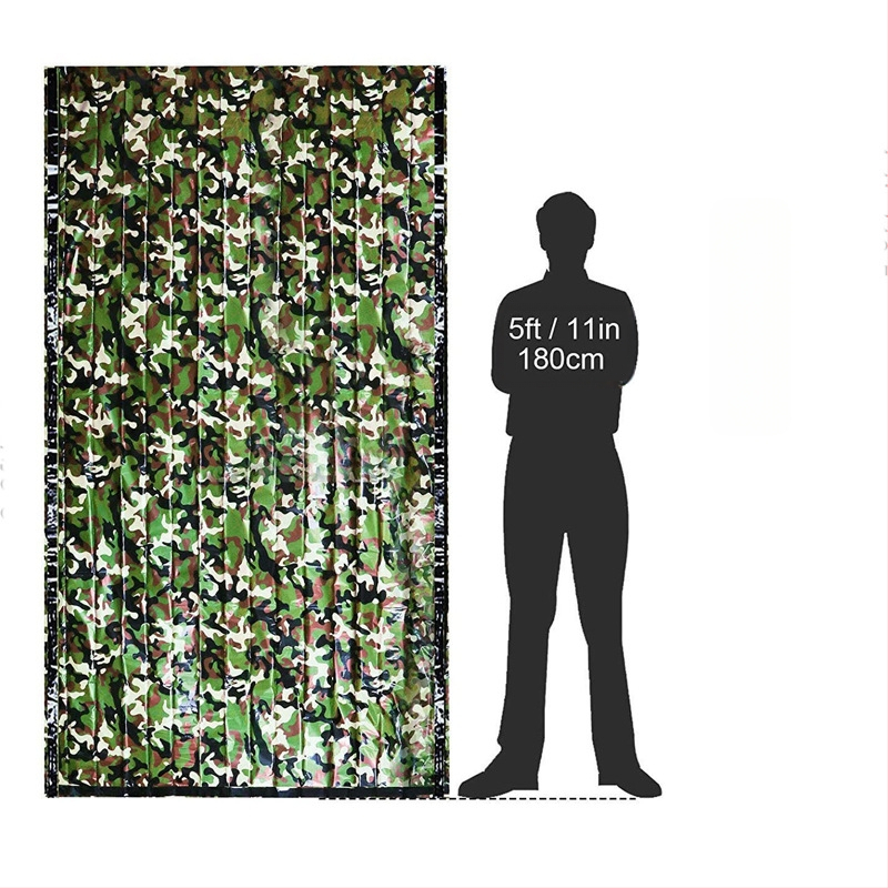 Õues PE alumiiniumkilest hädaolukorra magamiskott Lihtne külmakindel katastroofiabi hädaolukorra soe magamiskott Vihmamantli telk Hoiustamine Amazon