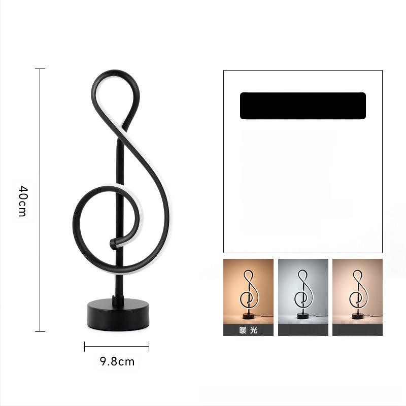 2025LED stalinė lempa miegamajam prie lovos, trijų spalvų, pritemdoma naktinė lemputė, kūrybingas restoranas, kavinė, šviečianti dekoratyvinė stalo lempa