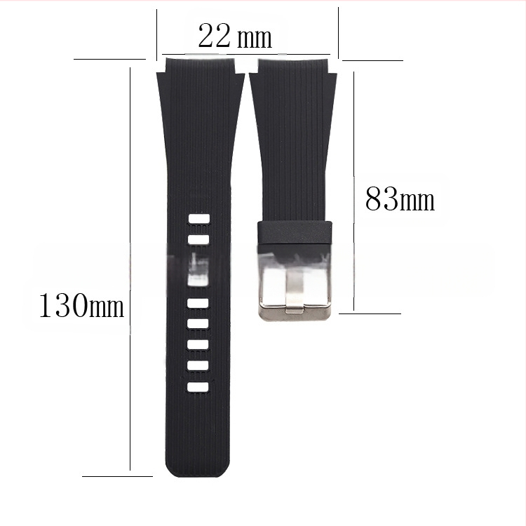 Nový model vhodný pre 22 mm silikónový remienok Samsung Gear S4Sport S4 Silikónový remienok Výrobca remienkov Samsung
