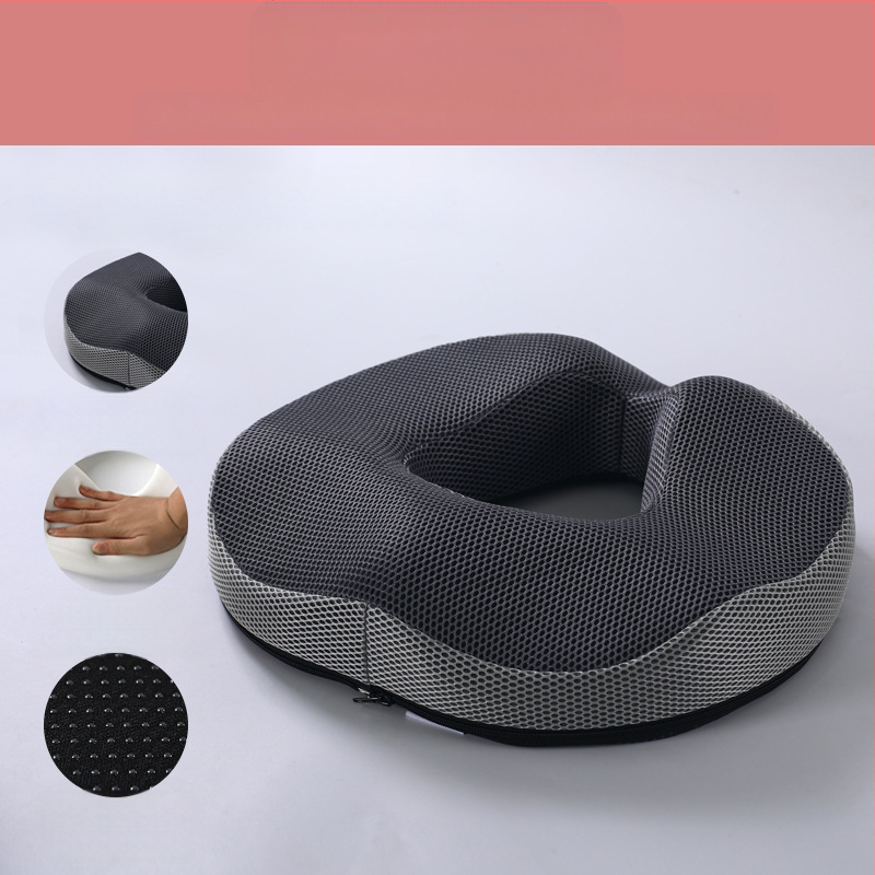 Viskoelastinės medžiagos pagalvėlė hemorojui, nesublukusi, tuščiavidurė, kvėpuojanti kėdės sėdmenų pagalvėlė, gražūs sėdmenys, uodegos slankstelis, uodegos slankstelio sėdmenų sėdynės pagalvėlė