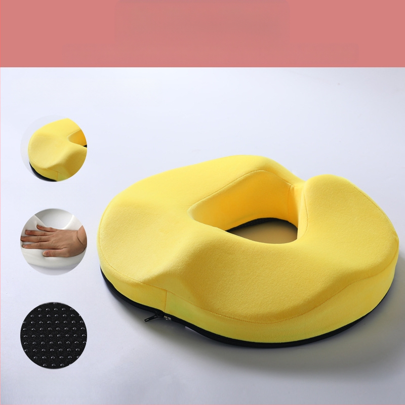 Viskoelastinės medžiagos pagalvėlė hemorojui, nesublukusi, tuščiavidurė, kvėpuojanti kėdės sėdmenų pagalvėlė, gražūs sėdmenys, uodegos slankstelis, uodegos slankstelio sėdmenų sėdynės pagalvėlė