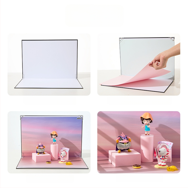 Sabiezināts fotogrāfijas kartons 1+7/8/9/10 fona papīrs foto fona komplekts fotografēšanas aksesuāri fotografēšanas fona dēlis