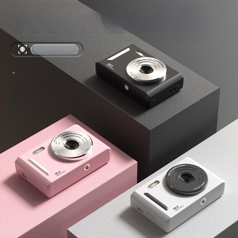 Piiriülene 5K HD-pildistamise digikaamera optilise suumiga, värinakindel kaamera tudengipidu algtaseme kodukaamera