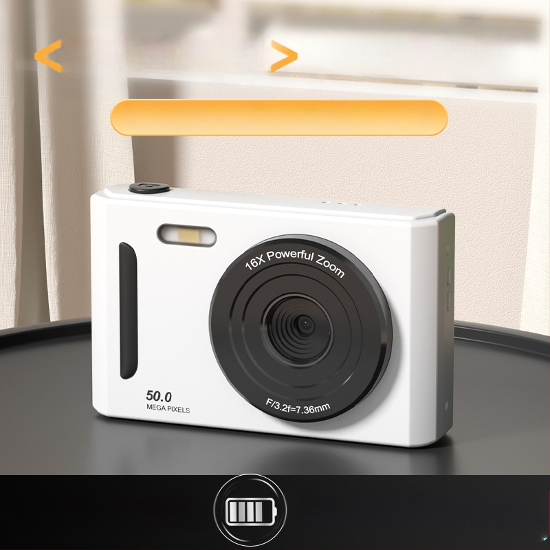Piiriülene 5K HD-pildistamise digikaamera optilise suumiga, värinakindel kaamera tudengipidu algtaseme kodukaamera