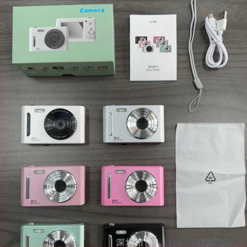 Piiriülene 5K HD-pildistamise digikaamera optilise suumiga, värinakindel kaamera tudengipidu algtaseme kodukaamera