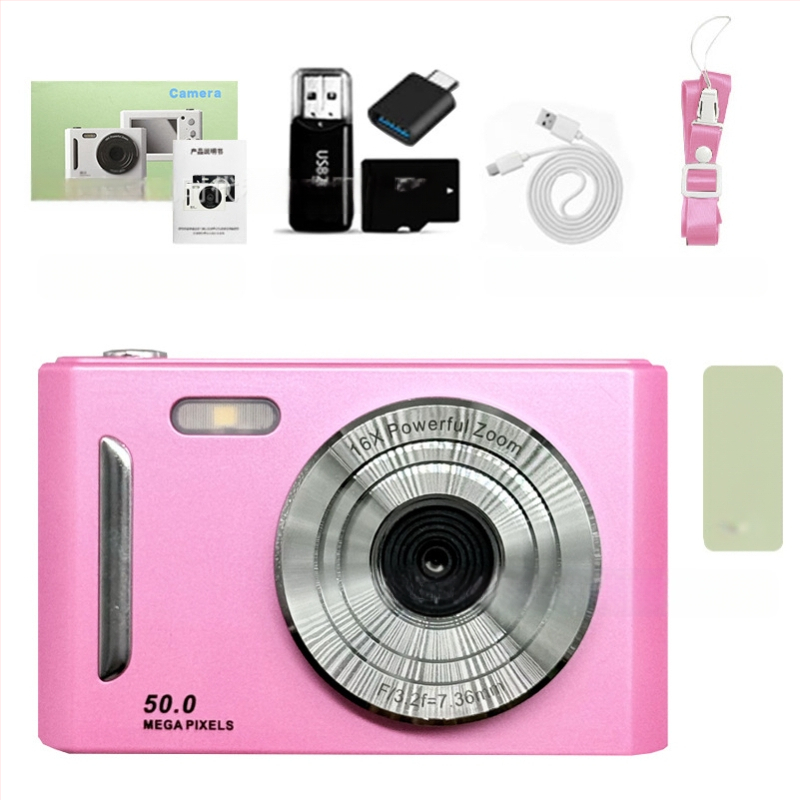 Piiriülene 5K HD-pildistamise digikaamera optilise suumiga, värinakindel kaamera tudengipidu algtaseme kodukaamera