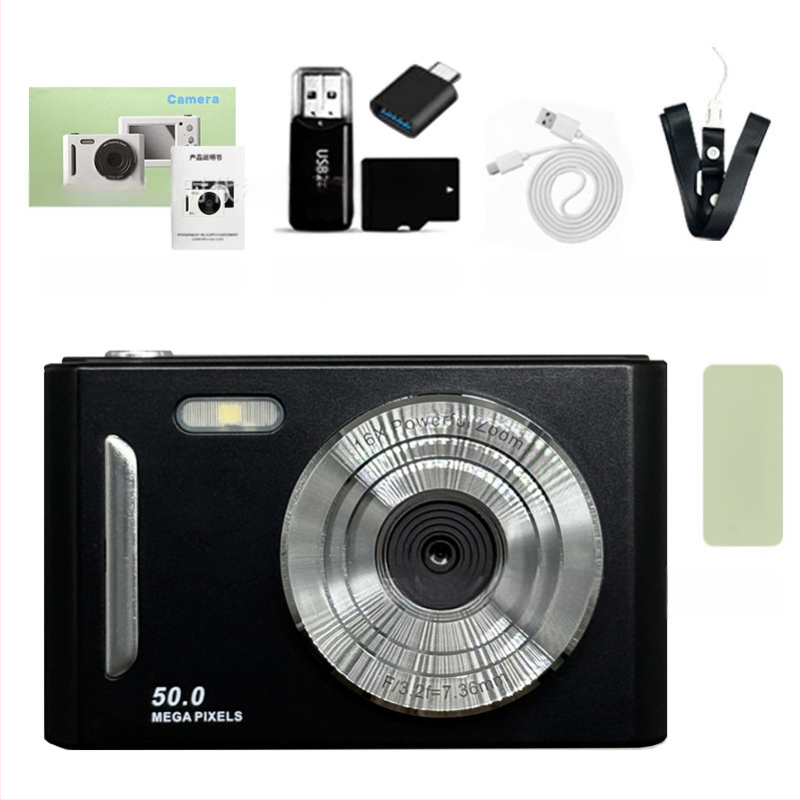 Piiriülene 5K HD-pildistamise digikaamera optilise suumiga, värinakindel kaamera tudengipidu algtaseme kodukaamera