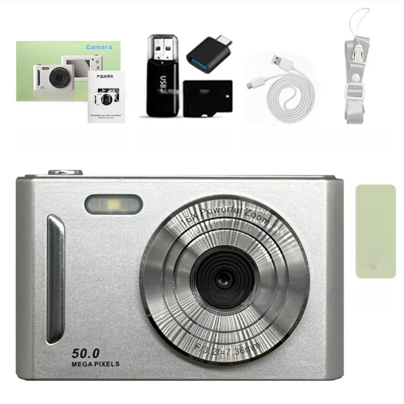 Piiriülene 5K HD-pildistamise digikaamera optilise suumiga, värinakindel kaamera tudengipidu algtaseme kodukaamera