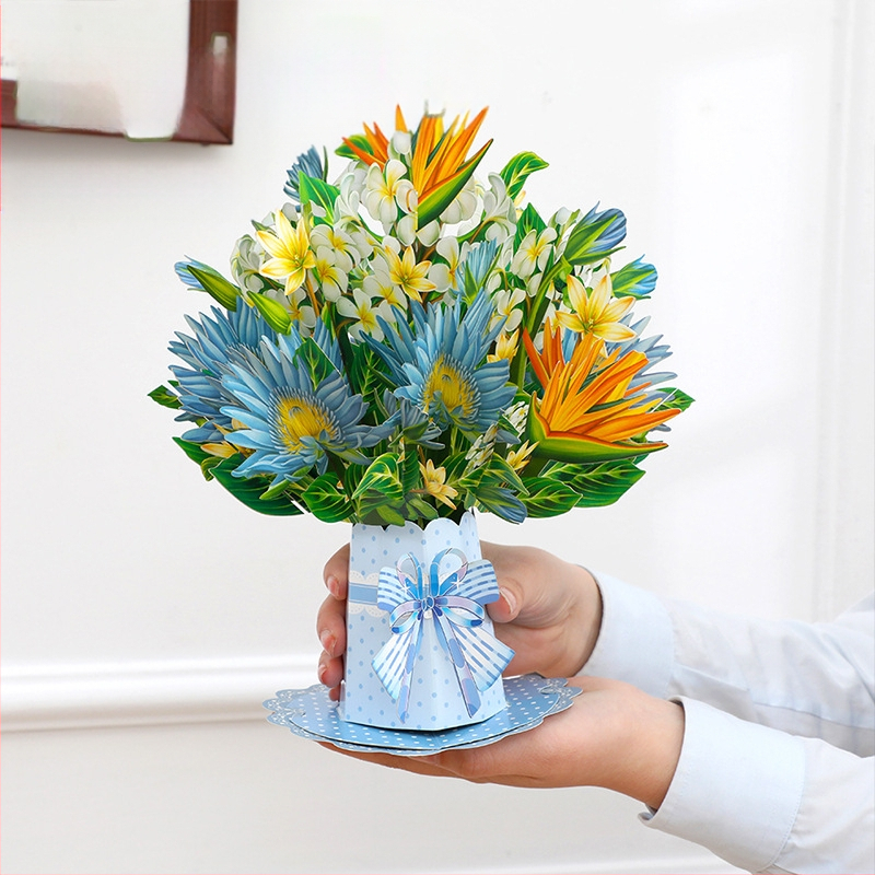 ✅Piiriülene emadepäeva 3D-õnnitluskaart, õpetajapäeva loominguline lill, lillepaberist nikerdus, aedniku tänupüha õnnitluskaartide partii