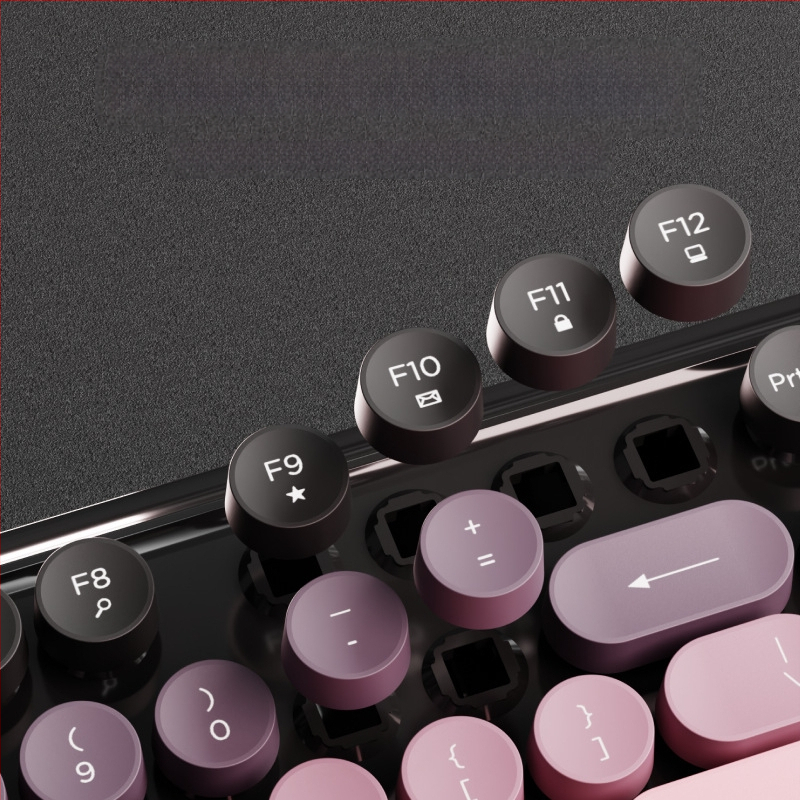 Forerunner V96 bežična tipkovnica i miš, mehanički osjećaj, bez zvuka, prijenosno računalo, vanjska ženska, uredska, punk