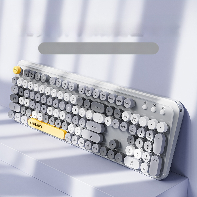 Forerunner V96 bežična tipkovnica i miš, mehanički osjećaj, bez zvuka, prijenosno računalo, vanjska ženska, uredska, punk